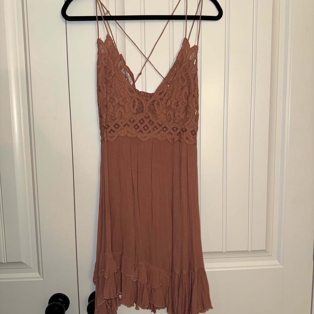 Free People Slip Dress in Pink